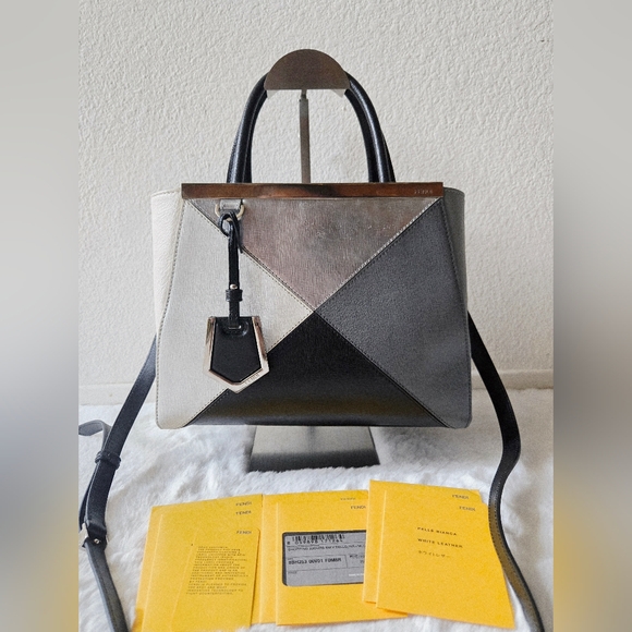 Fendi 2Jours Color Block HandBag - Picture 16 of 16